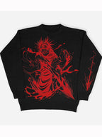 Abstract Print Oversized Sweaters
