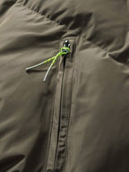 Solid Slant Pocket High Neck Jacket