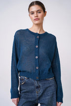 Relaxed Fit Knit Cardigan