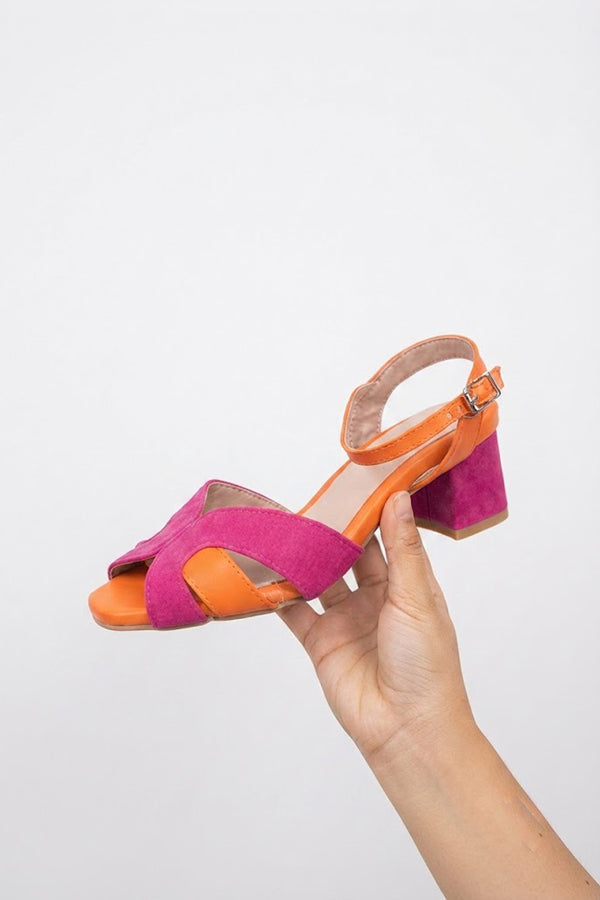 Color-block Open-toe Sandals