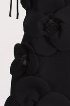 Spaghetti Strap Floral Patchwork Panel Bodycon Mini Dress