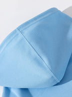 Men’s Solid Color Pure Cotton Drop Shoulder Oversized Hoodie