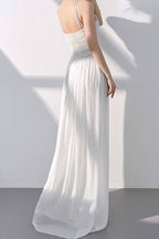 Halter Sequin Mermaid Maxi Dress