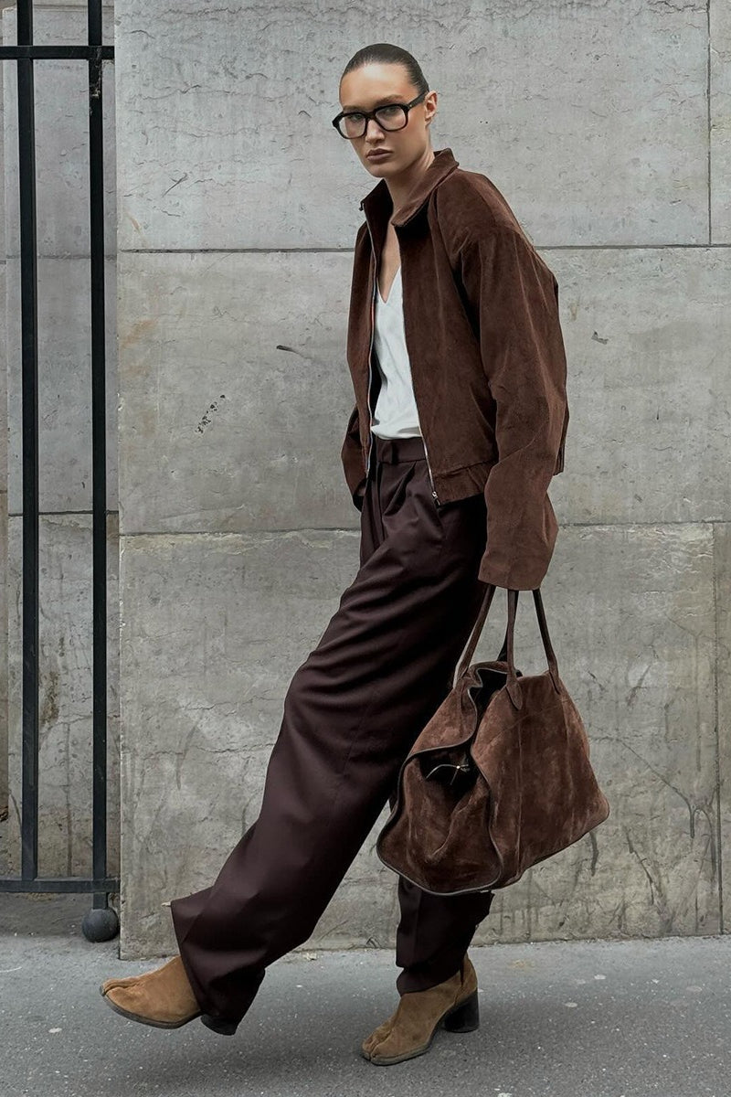 Vintage Mocha Cotton Corduroy Coat