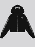 Retro Cross Letter Print Hoodie Sweatshirts