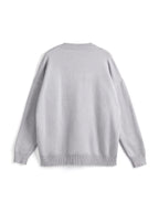 Flag Jacquard Crew Neck Pullover Sweater