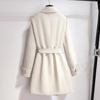 | Women’s Classic Lapel Belted Trench Coat