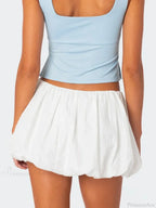 Balloon Layered Pleated Skirt