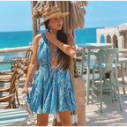 Bandage Sexy Off-Shoulder Boho Mini Dress