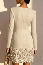 Aurora Rosa 3D Floral Mini Dress Aurora Rosa