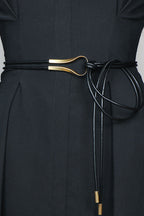 Simple and Versatile Leather Waist Rope