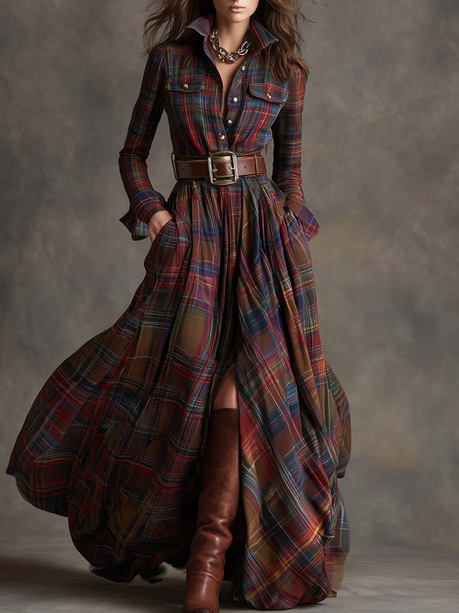 | Classic Button-Up Shirt Dress