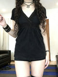 V-Neck Baby Doll Short Sleeve