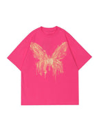Street Butterfly Oversized Short Sleeve Tee