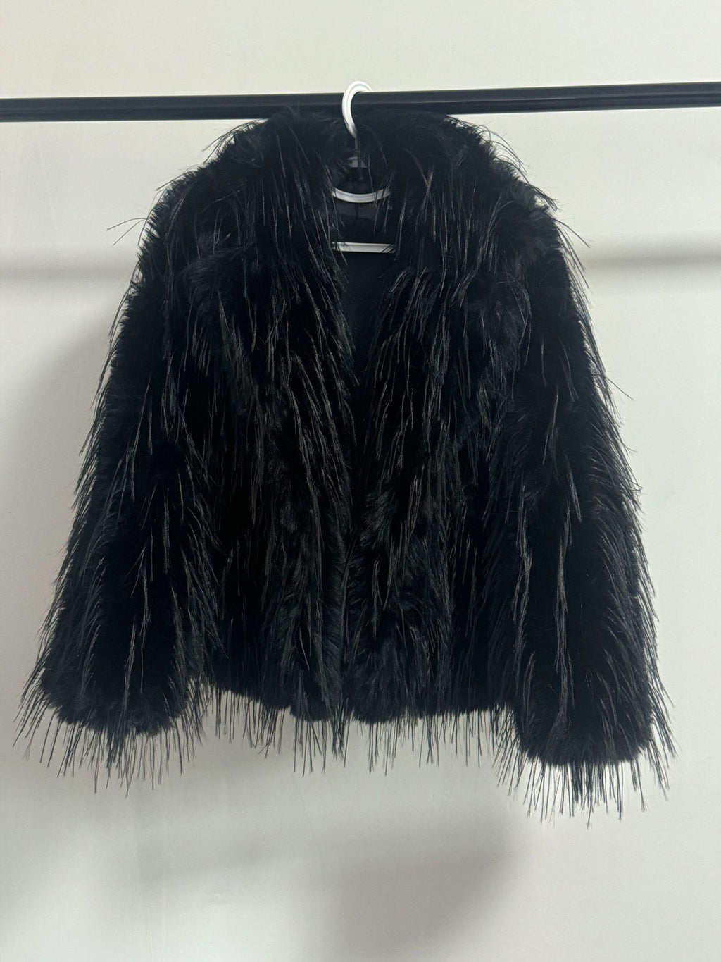 Fringed Faux Fur Coats Notched Lapel Eco-friendly Winter Jacket For Women 2026