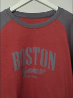 Letter Print Color Block Splice Raglan Oversized Hoodie