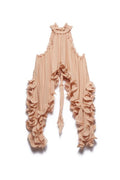 Romantic Drama Chiffon Wavy Ruffles Halter Irregular A-line Top
