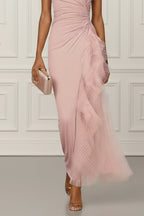 Aurelia Elegant Asymmetric Pleated Dress