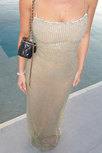 Sequin Strappy Party Dress