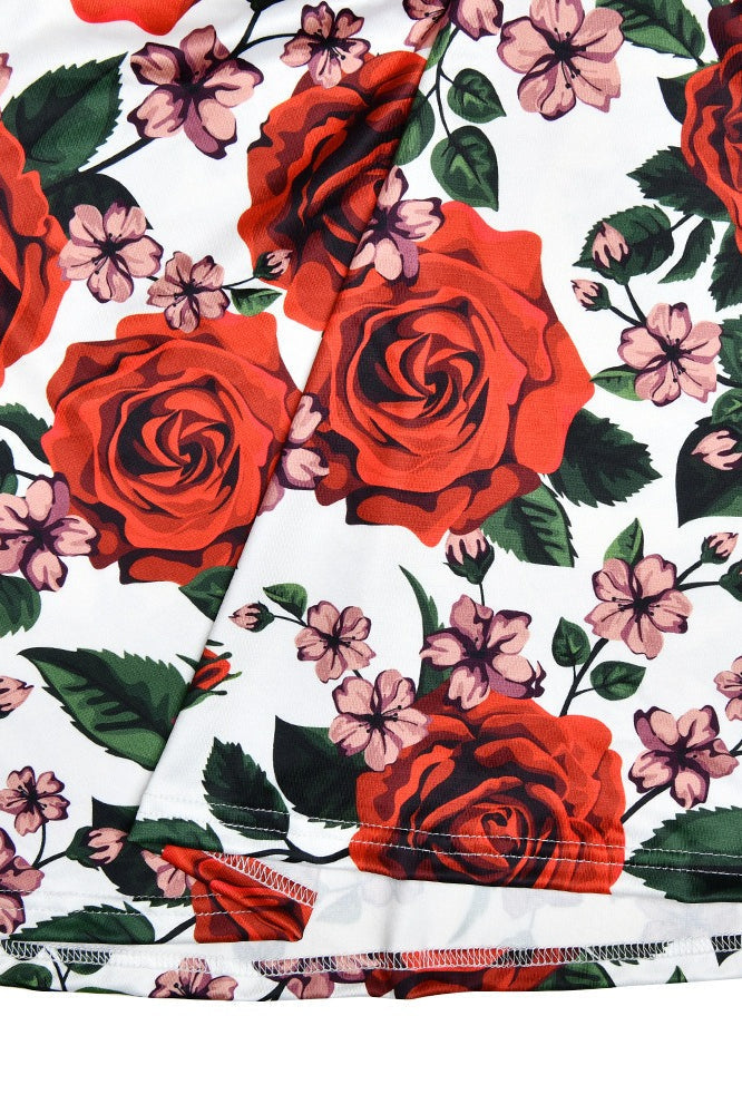 Floral Print Deep V-Neck Spaghetti Strap Bodycon Maxi Dress
