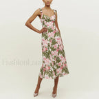 Beach Sweetheart Midi Floral Dress