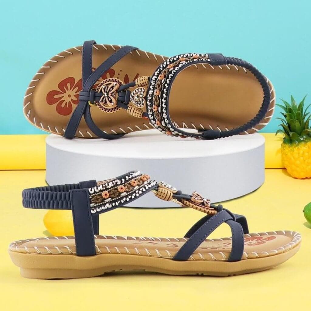 | Sandals with Elastic Band and Soft Platform