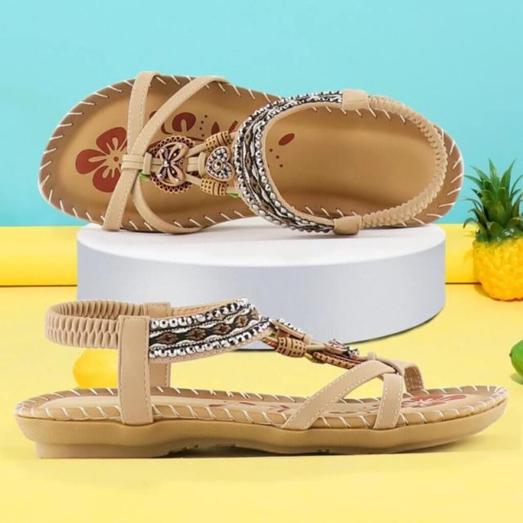 | Sandals with Elastic Band and Soft Platform