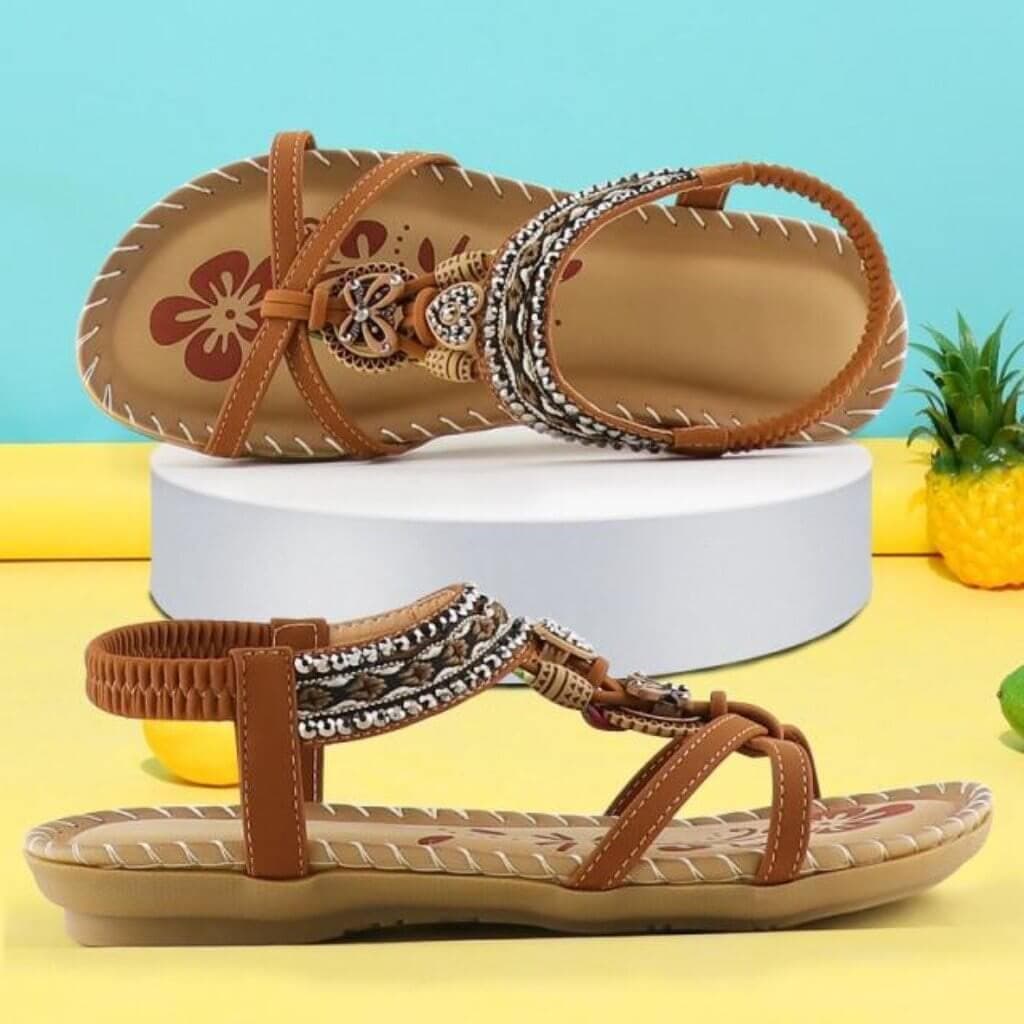 | Sandals with Elastic Band and Soft Platform