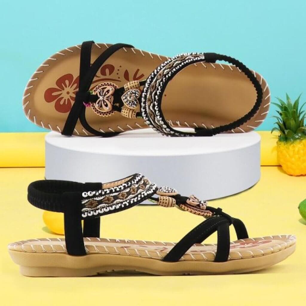 | Sandals with Elastic Band and Soft Platform