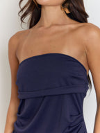 Harper Bandeau Slit Maxi Dress
