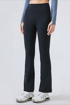 High-Waisted Fleece Lined Flared Yoga Leggings