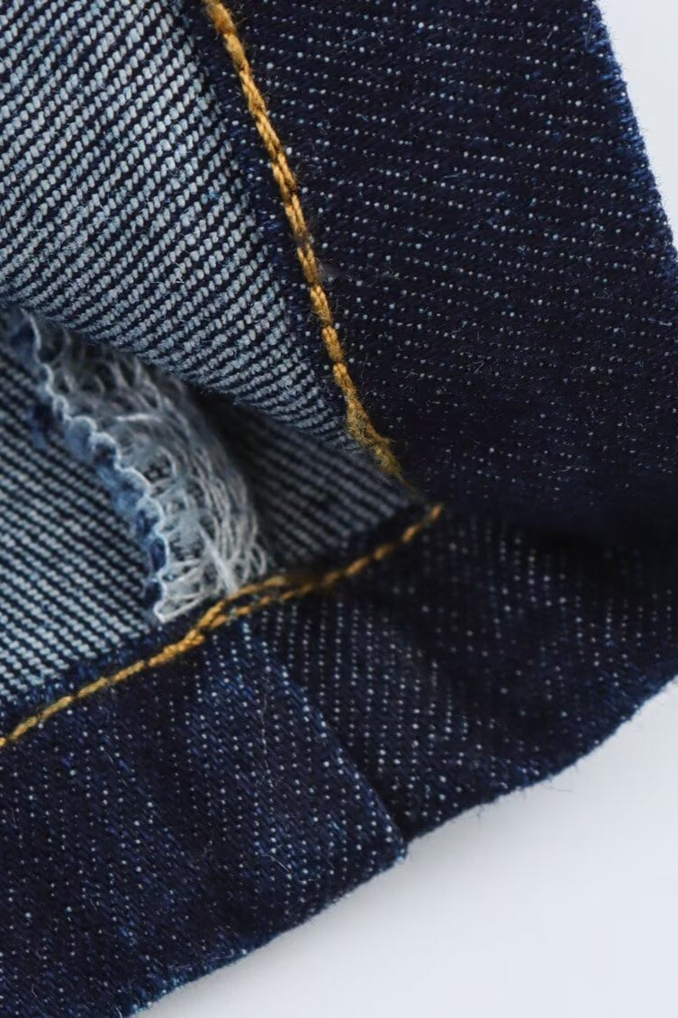 Denim Shirt Collar Sleeveless Button Front Chest Pocket Bodycon Mini Dress