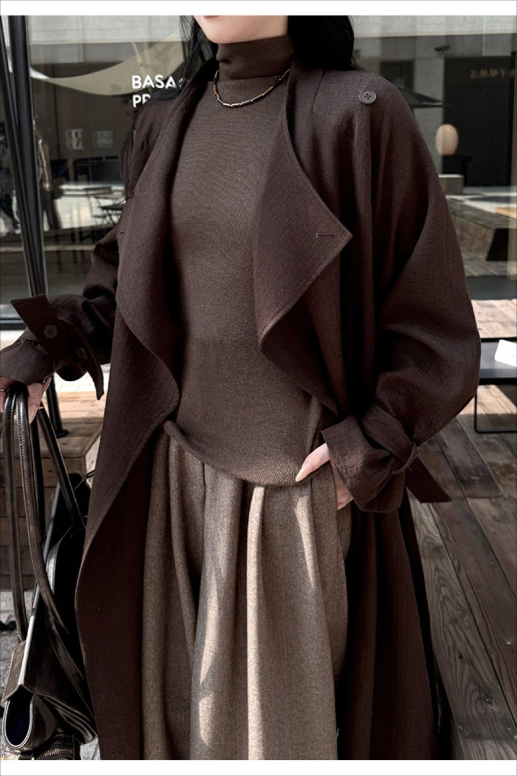 Autumn Women's Lightweight Long Overcoat