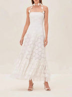 Bela Sleeveless Hollow Out Midi Dress