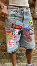 Beloved Stitched Denim Short