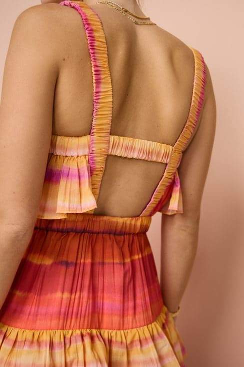 Xochitl Elevated Printed Tiered Maxi Dress Evening Wear Edit