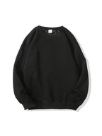 Solid Color Hoodless Crew Neck Sweaters