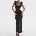 Suspender Neck Long Dress for Women