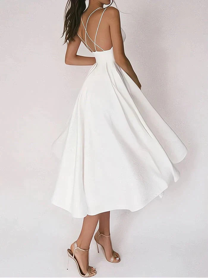 Rita Effortless V Neck Dress Statement Occasion Edit