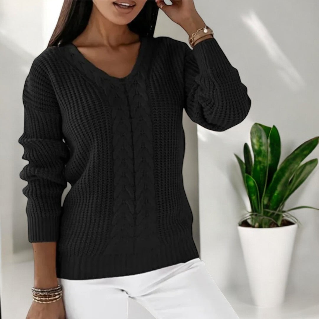 | Cable knit sweater