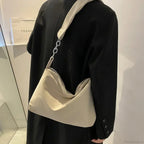 Black Crossbody Shoulder Bag with Chain