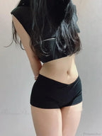 Black Dance Fitness Running Short
