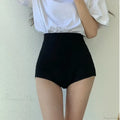 Black High Waist Booty Short