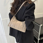 Black PU Leather Retro Hobos Shoulder Bag