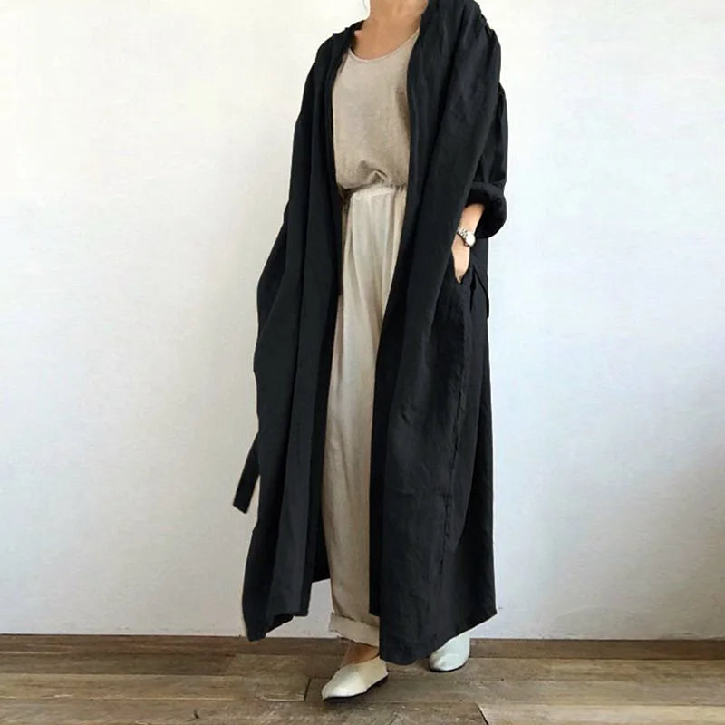 | Long Casual Trench Coat for Women