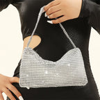 Bling Rhinestone Evening Purse Diamond Shoulder Wedding Party Clutch