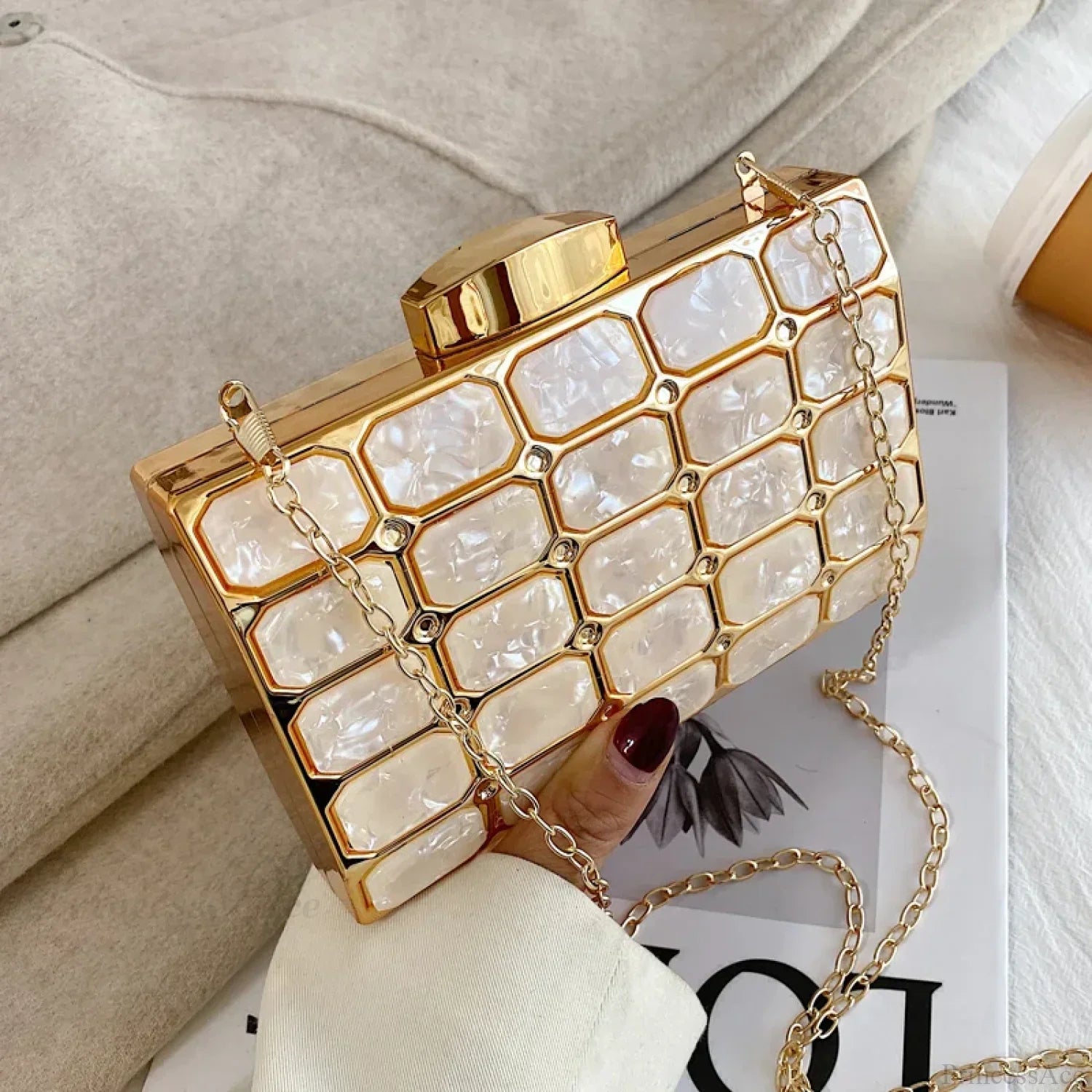 Block Designer Evening Clutch Wristlet