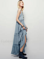 Cotton Strap Maxi Dress