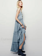 Cotton Strap Maxi Dress