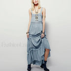 Cotton Strap Maxi Dress